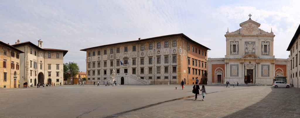 Palazzo della Carovana and Santo Stefano church in Piazza dei Cavalieri, Pisa